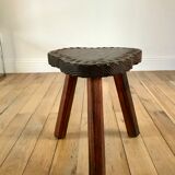 Cowherd stool tripod brutalist style 40s-50s