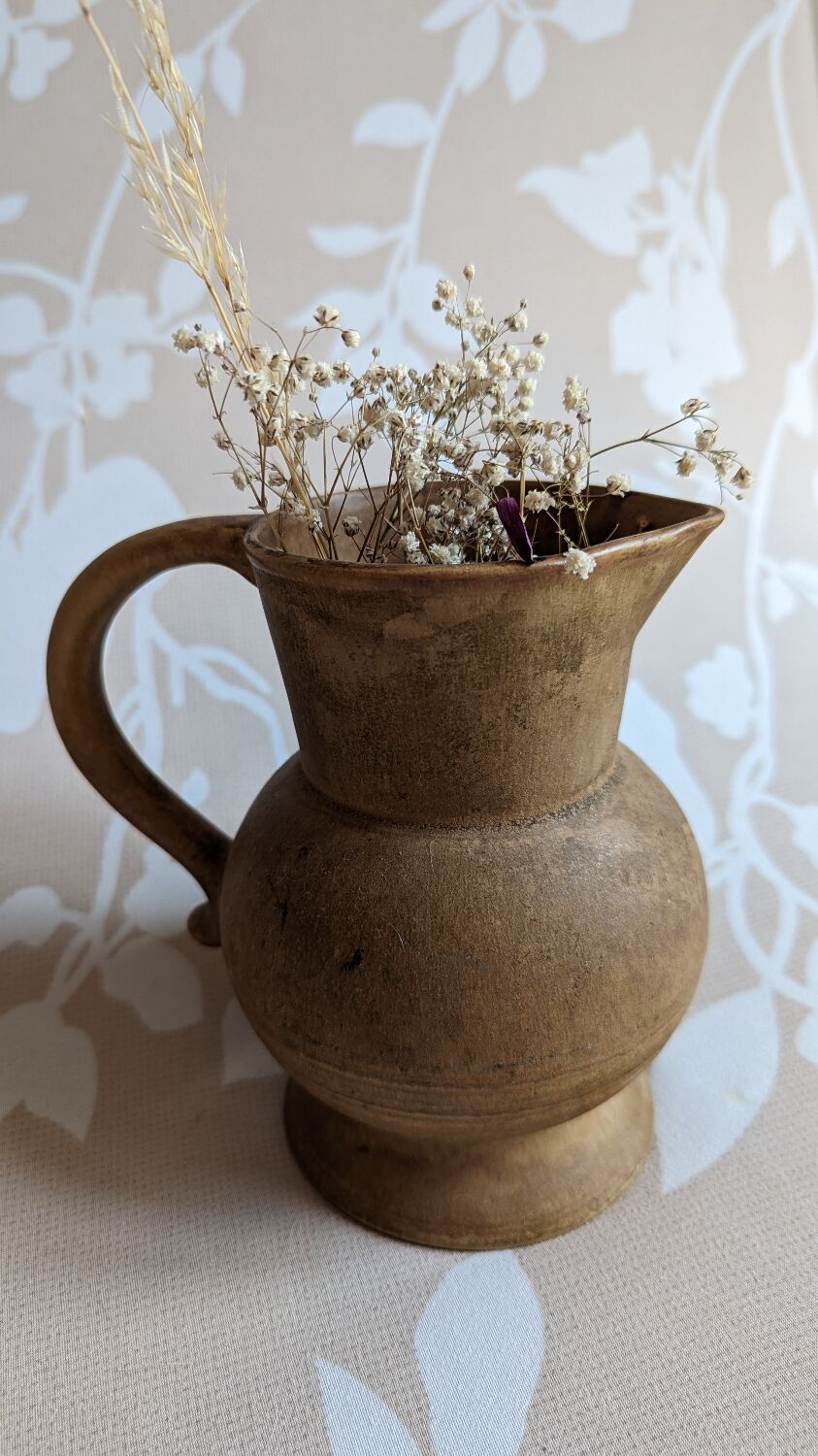 Vintage stoneware pitcher