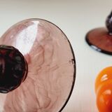 Set of 12 amethyst La Rochère glasses from Lyon