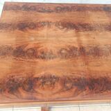 Art Deco table in burr walnut