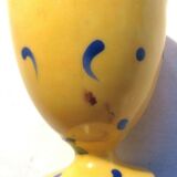 Art deco shell, fine mustard porcelain floral signed limoges