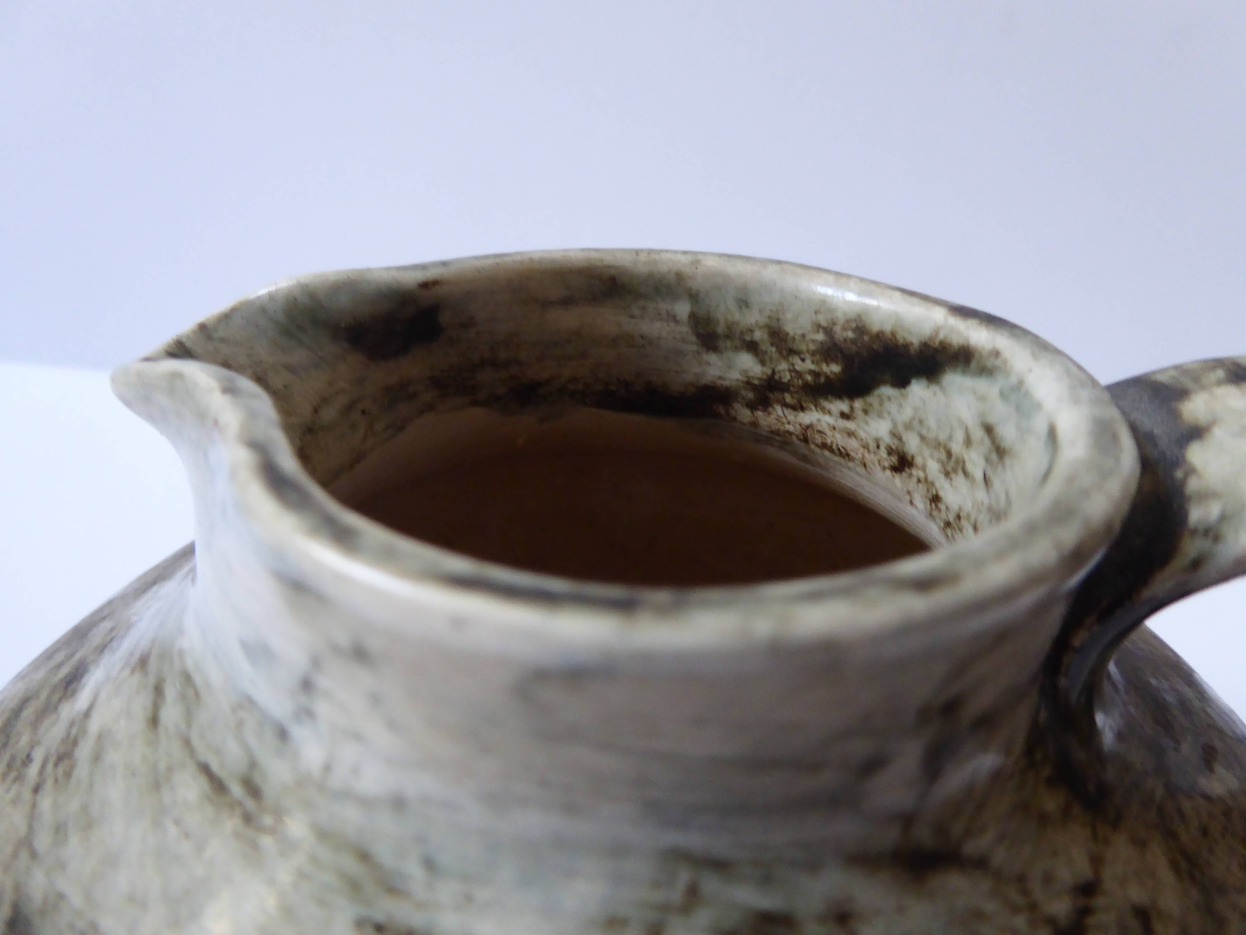 Signed pitcher in Ceramics from the 50s