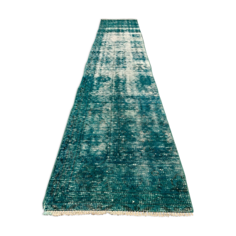 Tapis turc runner 310x65 cm laine vintage