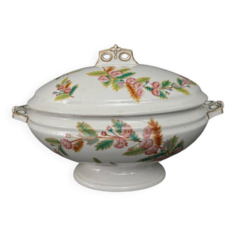 Tureen early 20th century numbered floral decoration