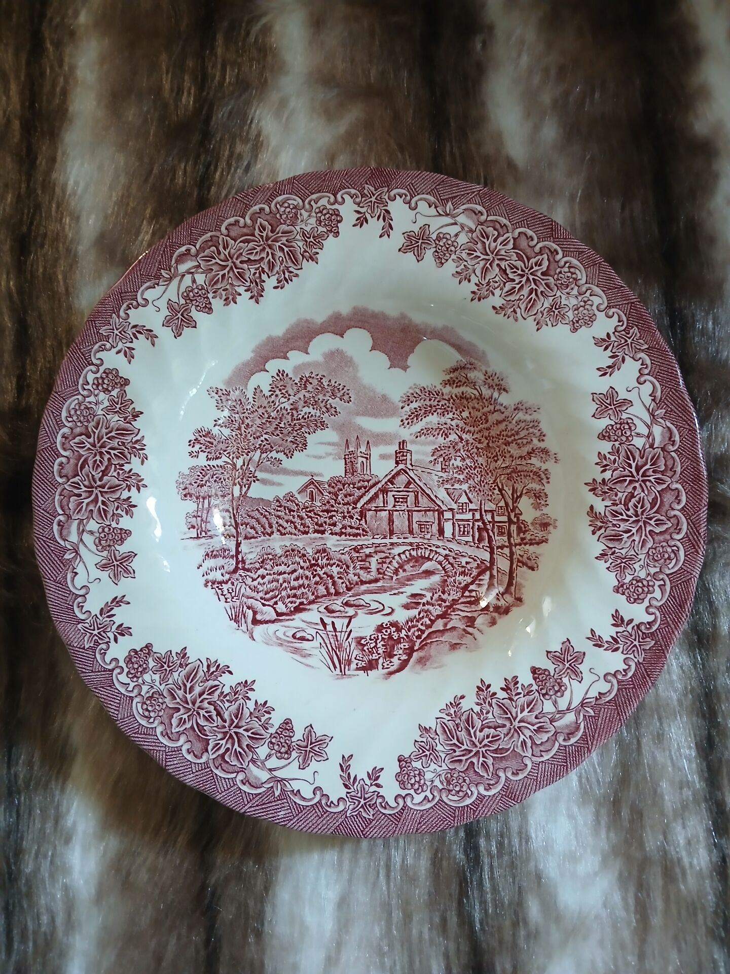 2 English Myott deep plates