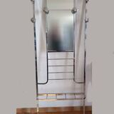 Vintage coat rack / hanger in chrome brass - Art Deco