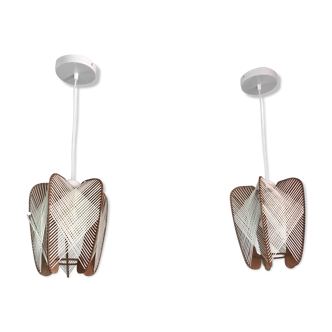 Set of 2 hanging lamps