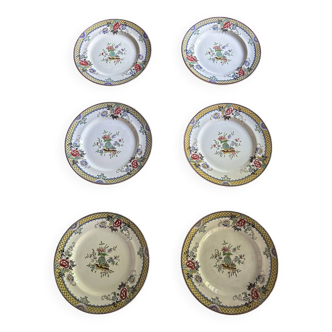 earthenware plates of sarreguemines decoration victoria
