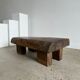 Asian solid wood quadripod brutalist coffee table H30 L81 l42