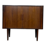 Danish Tambour Door Cabinet by Kai Kristiansen in Palisander 1960s