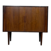 Danish Tambour Door Cabinet by Kai Kristiansen in Palisander 1960s