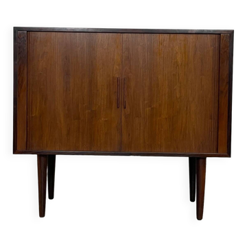 Armoire danoise à porte tambour par Kai Kristiansen en palissandre 1960