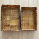 2 paniers en rotin
