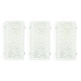 Set of 3 Mid-Century Modern Murano Ice Glass Wall Lights from Kaiser, 1960s