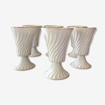 Lot 6 mazagrans Haviland porcelaine de Limoges