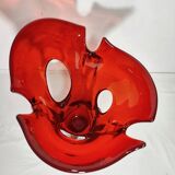 Jarrón de cristal de Murano. Italia, 1970s.