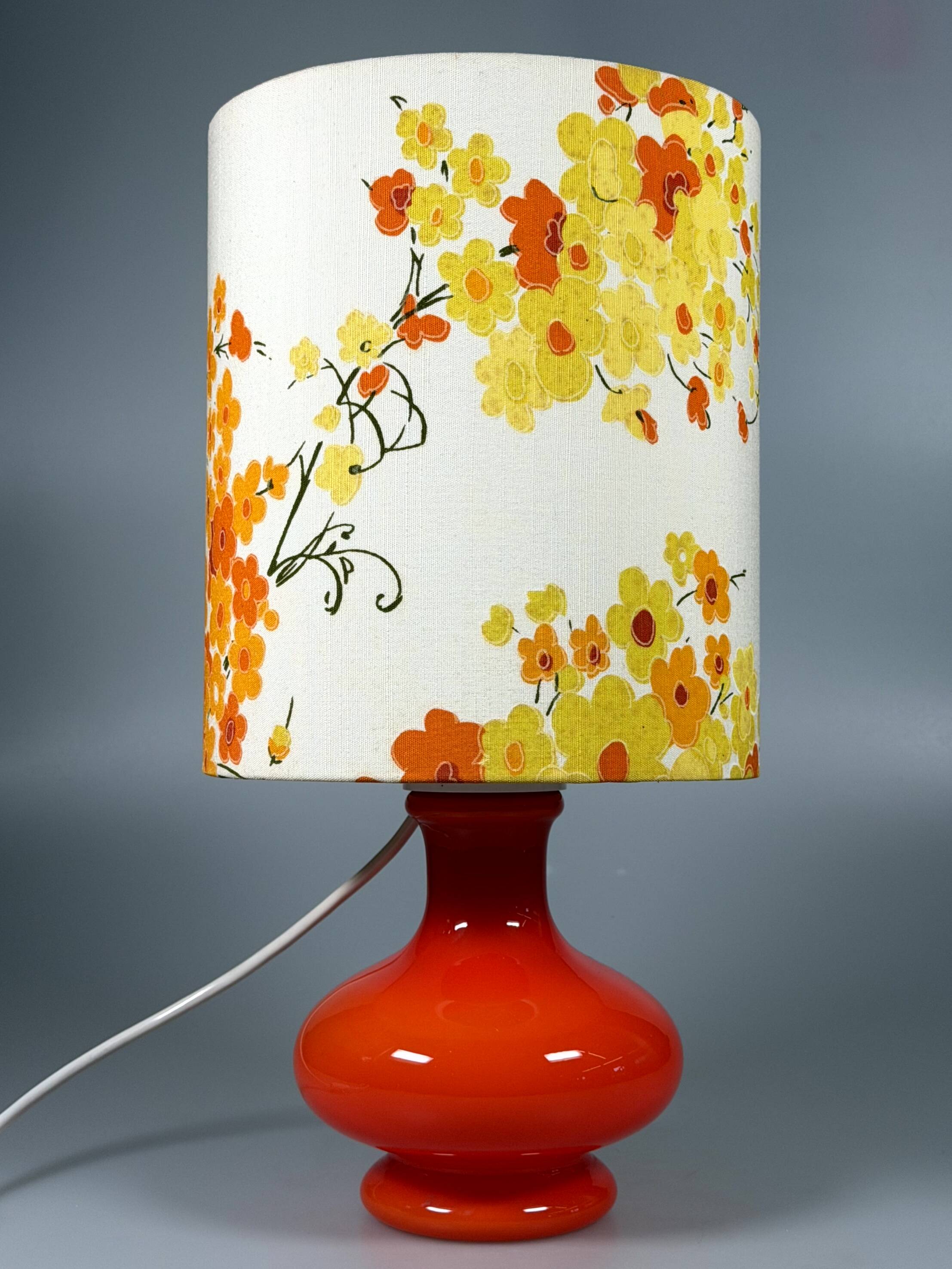 60s 70s Table Lamp Table Lamp Glass Mid Century Space Age Design