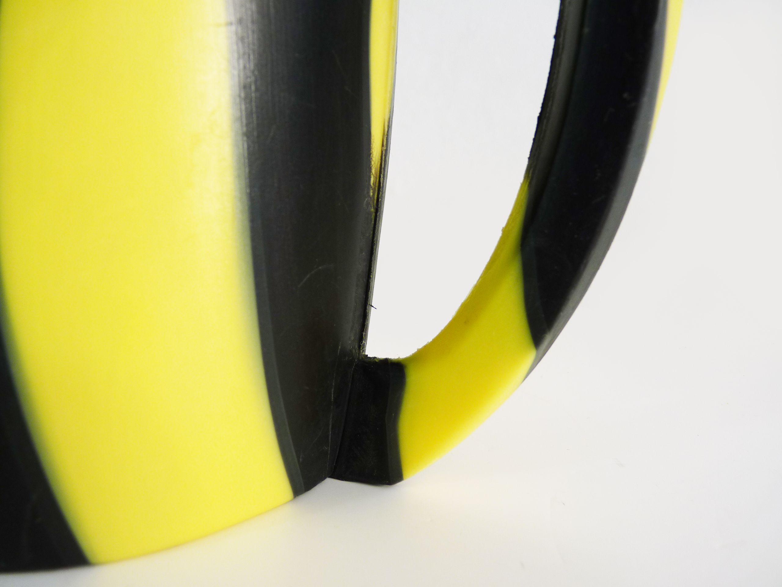 Orangeade service, vintage water service, yellow and black plastic. design. Year 60