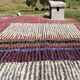 Vintage Moroccan Berber rug with multicoloured stripes – 332 x 244 cm