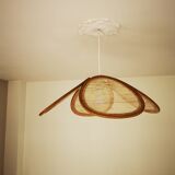 Suspension canvas and bamboo