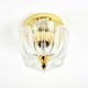 Mid-Century Modern Flower-Shaped Glass Flush Mount/Ceiling Light from Limburg, Germany, 1970s
