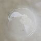 Important white earthenware pot cache with leafy decoration