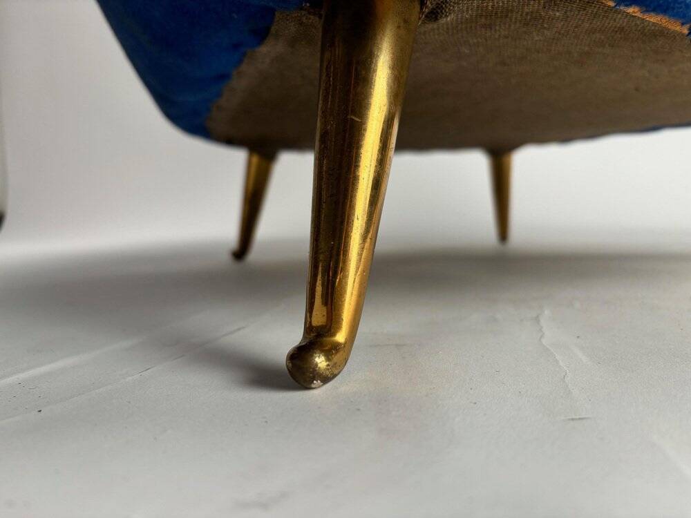 Set of Mid-Century Italian Armchairs attributed to ISA, 1950s