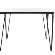 Sixties Vintage Metal & Wood Side Table – Minimalist Design