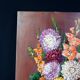 Still life 'Gladioli and Dahlias' Oil on canvas 36x33 signed J.D Vincent