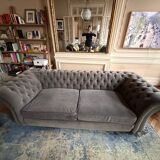 Paire de canapés Chesterfield