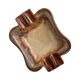 Fat lava ceramic ashtray signed, Germany, 1970s.