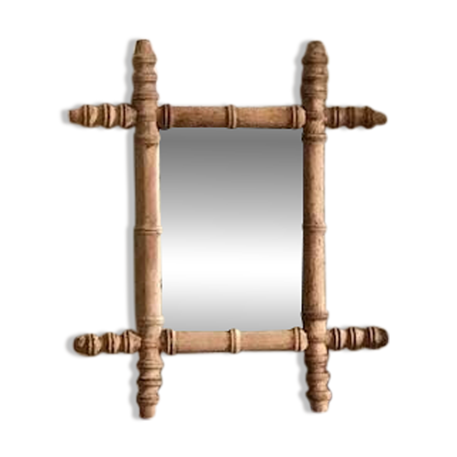 Small bamboo mirror from the 50s
