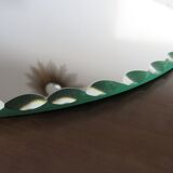 Mirror round bevelled art deco 4050s 30cm