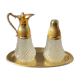 Vintage table set in chiseled glass and gilding