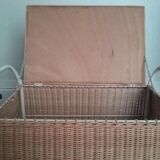 Vintage wicker toy box