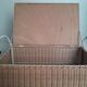 Vintage wicker toy box