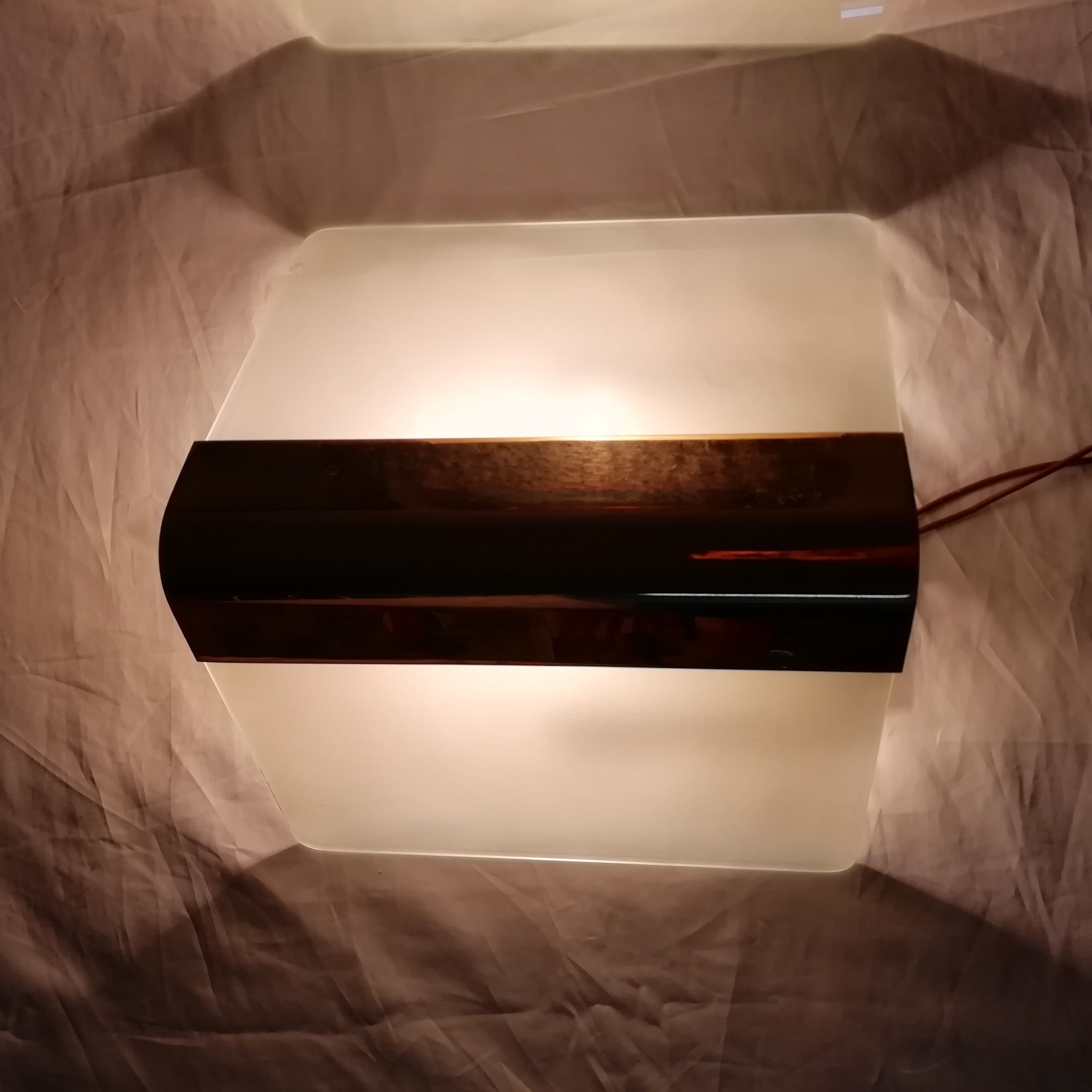 Wall light "Metalarte" glass 1970s