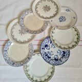 Ensemble d´assiettes plates Terre de fer