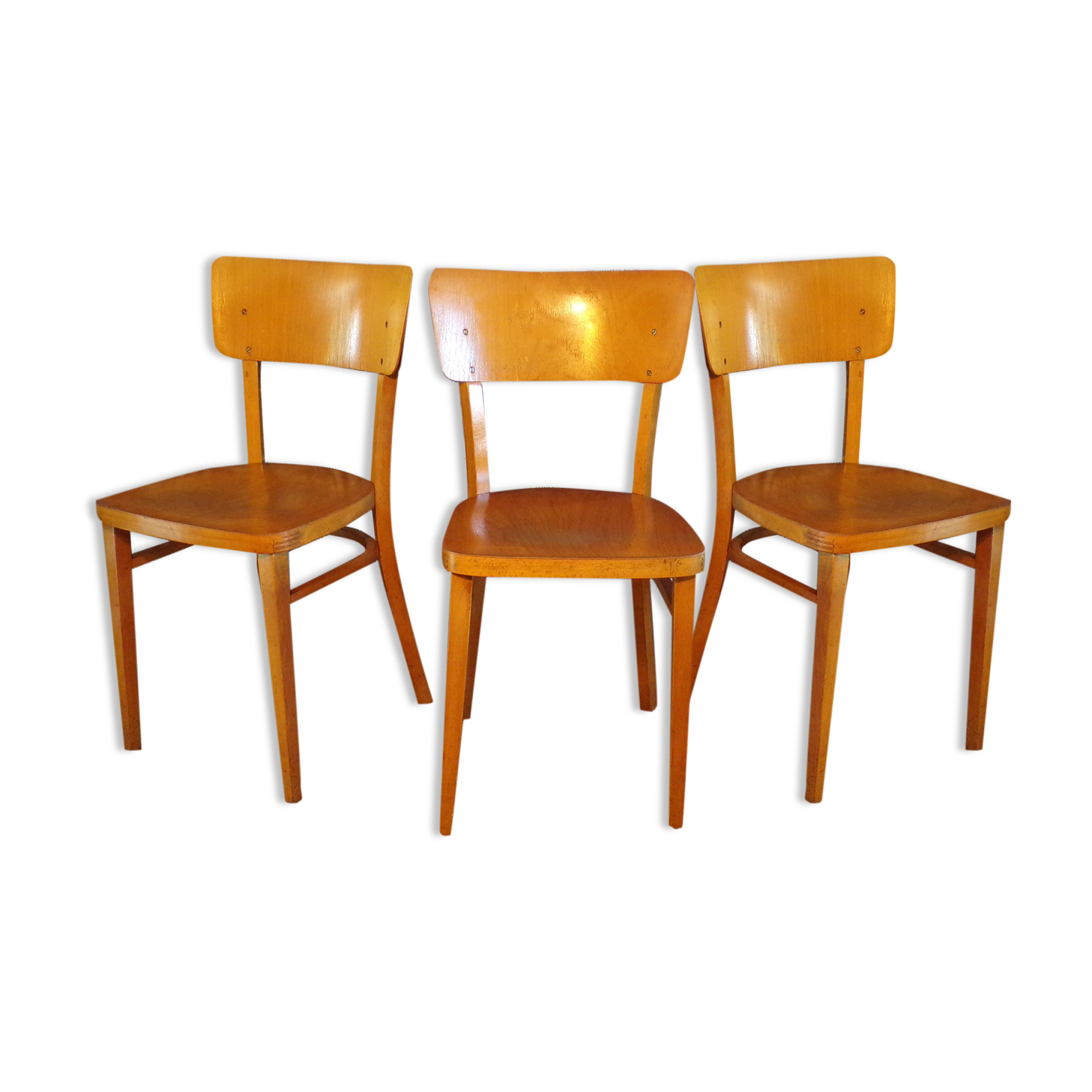 3 vintage Thonet bistro chairs