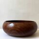 Scandinavian salad bowl / fruit bowl made of genuine teak wood, Denmark 1970.