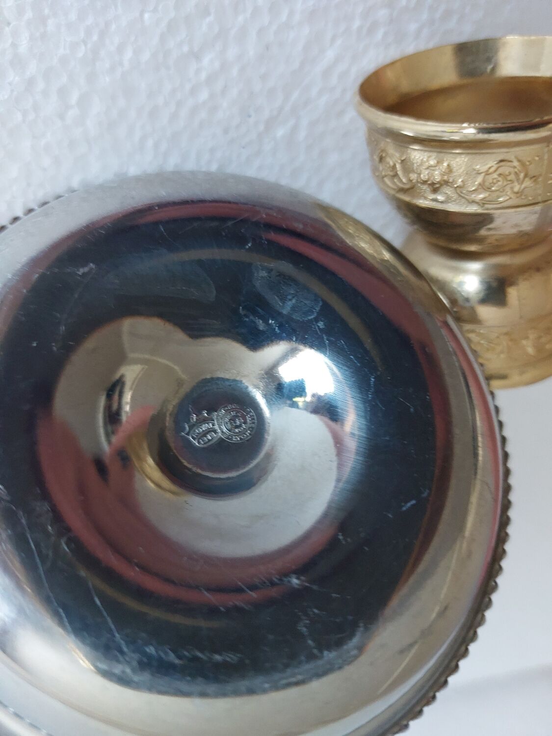 Duo of cockroaches, metal.