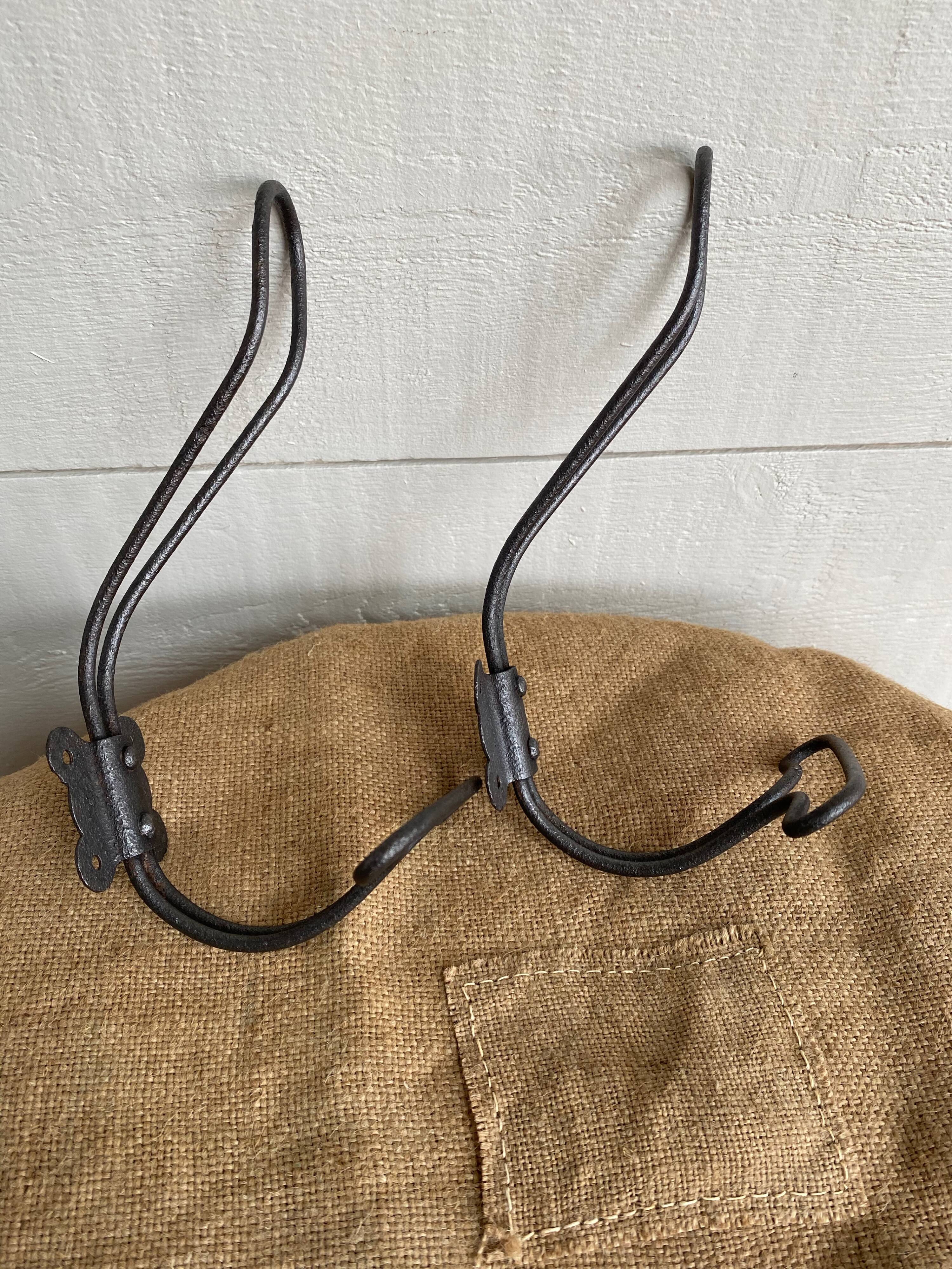 Pair of metal hooks