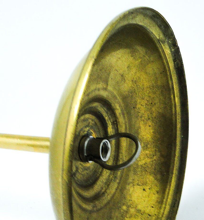 Mid-century glass and brass pendant lamp, 1950s