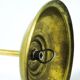Mid-century glass and brass pendant lamp, 1950s