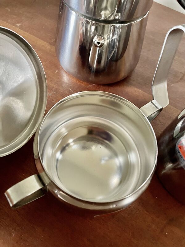 Ensemble Euroexpress Nanni inox, cafetière 6 tasses, Italie 1980