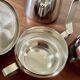 Euroexpress Nanni stainless steel set, 6-cup coffee maker, Italy 1980