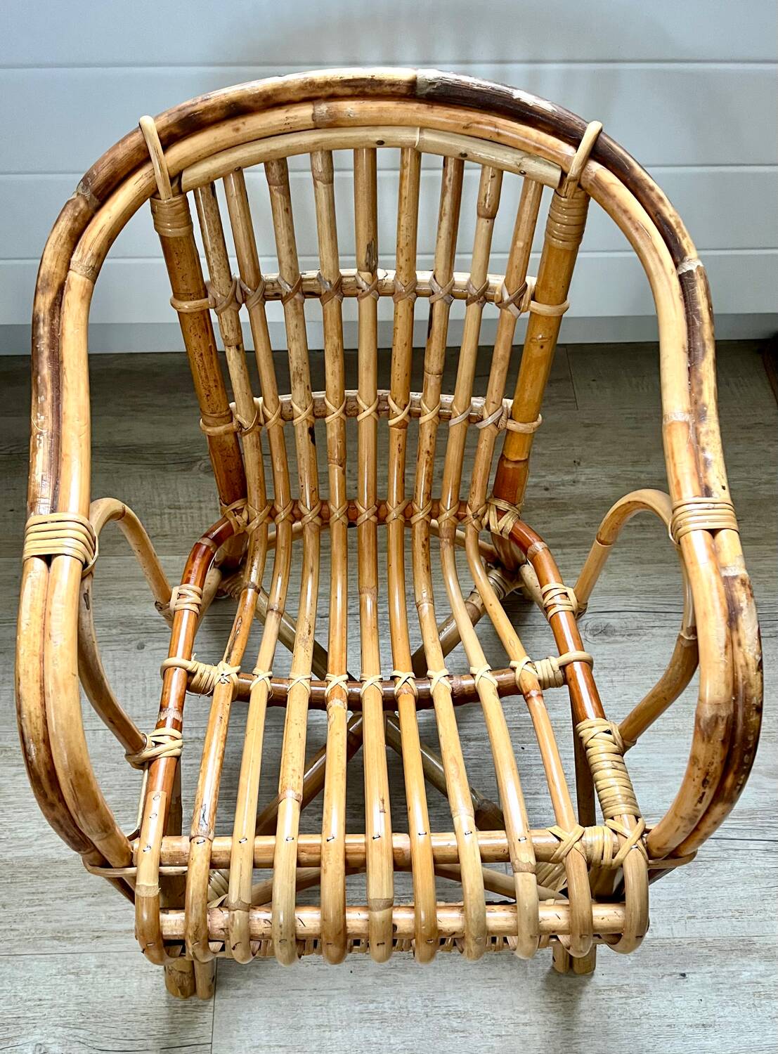 Child's rattan armchair