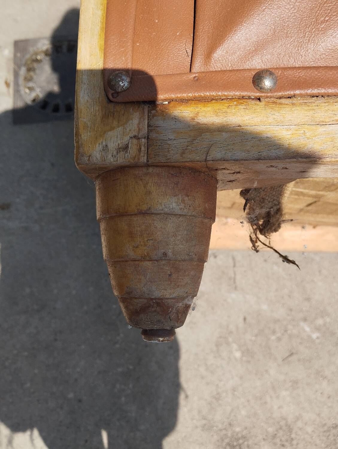 Art Deco armchair in skai