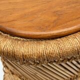 Mid-Century Rope Pouf