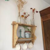 wall-mounted bakery shelf